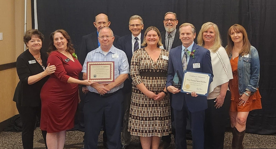 Prescott Chamber of Commerce board receiving Non-Profit of the Year 2024 award