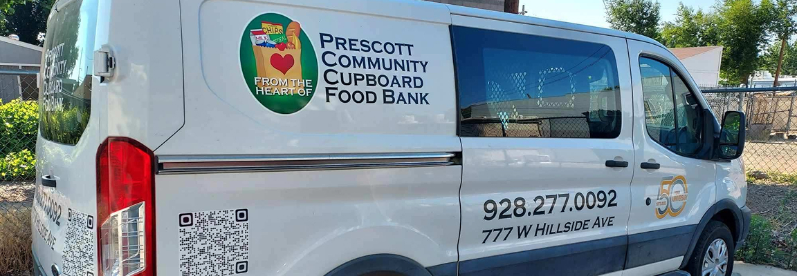 Prescott Community Cupboard Mobile Food Bank ban truck