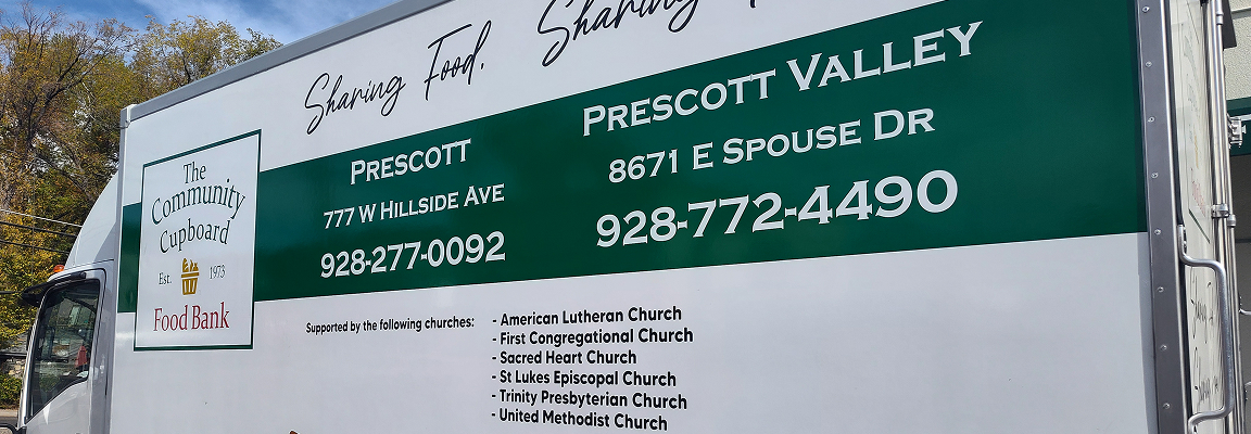 Prescott Community Cupboard Mobile Food Bank truck
